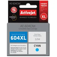 Activejet Ae-604Cnx printer ink for Epson Replacement 604Xl C13T10H24010 yield 350 pages 12 ml Supreme Cyan
