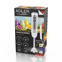 Adler Hand blender Ad 4625W Blender 1500 W Number of speeds 5 Turbo mode White