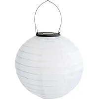 Airam Havanna Solar hanging lantern, Ø 30 cm, white 9478822
