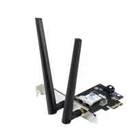 Asus Ax1800 Dual-Band Bluetooth 5.2 Pcie Wi-Fi Adapter Pce-Ax1800 802.11Ax 5741201 Mbit/S Mesh Support No Mu-Mimo Yes mobile broadband Antenna type External