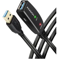 Axagon Active extension Usb 3.2 Gen 1 A-M  A-F cable, 10 m long. Power supply option.