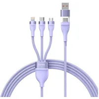 Baseus cable 3In1 Usb A / Typ C  to Micro Lightning Type Pd Qc 5A 100W Cass030105 1,2 m purple