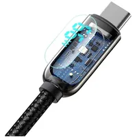 Baseus cable Usb A to Type C with digital display 66W 6932172600563 1 m black