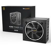 Be quiet Pure Power 12 M 650 Watt power supply 80 Gold Atx 3.0 Pcie5.0 modular
