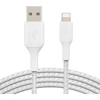 Belkin Boost Charge  Lightning to Usb-A Cable Braided, 1M, White