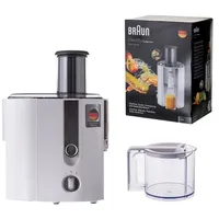 Braun J 500 Wh Juice extractor 900 W Stainless steel, White
