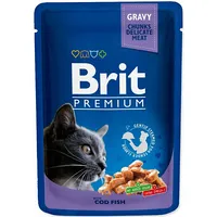 Brit Premium Cat Cod Fish - wet cat food 100G
