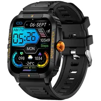 Colmi P76 smartwatch Black and orange
