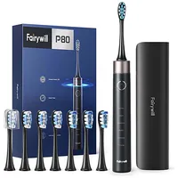 Fairywill Sonic toothbrush with head set and case  Fw-P80 Black
