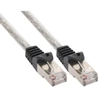 Fujtech Inline Cat5E Sf / Utp network cable, 1 m, transparent 72511T

