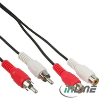 Fujtech Inline Rca extension cable, 2 x male / female connector, length 2.5M 89932
