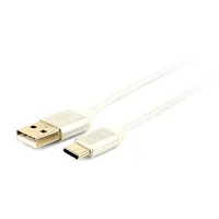 Gembird Usb Type-C cable with braid and metal connectors, 1.8 m connectors Type-A male
