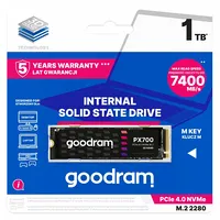 Goodram Ssd Px700 1Tb M.2 Pcie 2280 4X4 7400/6500Mb/S
