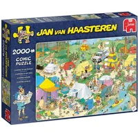 Jumbo Spiele Jan van Haasteren Camping im Wald 2000 Teile Puzzle 19087
