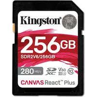 Kingston Canvas React Plus V60 256 Gb Uhs-Ii Sdxc memory card Sdr2V6/256Gb
