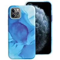 Leather Mag Cover case for Iphone 11 Pro blue splash