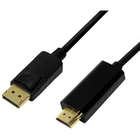 Logilink Displayport cable 1.2 to Hdmi 1.4, black, 2M
