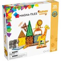 Magna-Tiles Safari Animals Magnetic Building Set, 25 Pieces 90220
