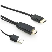 Microconnect Hdmi to Displayport Converter Cable, Converts Dp, 