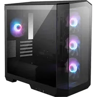 Msi Mag Pano M100R Pz Mini Tower Gaming Case, Real Glass Side Window, Black
