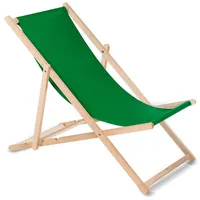 No name Wooden chair made of quality beech wood with three adjustable backrest positions Color green Greenblue Gb183
