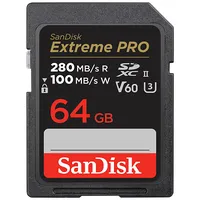 Sandisk Sd Extreme Pro 64Gb 280Mb/S V60 C10 Uhs-Ii