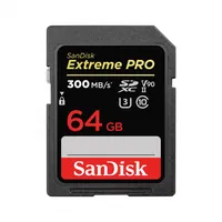 Sdxc Card Sandisk Extreme Pro Uhs-Ii V90 300Mb/S 64 Gb Sdsdxdk-064G-Gn4In