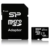 Silicon Power Microsdxc 128Gb Uhs-1 Elite/Cl.10 w/Adap. Sp128Gbstxbu1V10Sp