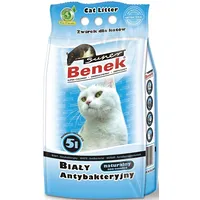 Super Benek Certech White Antibacterial - clumping cat litter 5L
