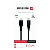 Swissten Basic Universal Quick Charge 3.1 Usb-C to Lightning Data and Charging Cable 1M