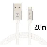 Swissten Textile Fast Charge 3A Lightning Data and Charging Cable 2M