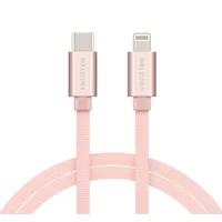Swissten Textile Usb-C To Lightning Data and Charging Cable Fast Charge / 3A 1.2M