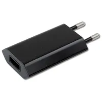 Techly Slim Usb charger 230V - 5V/1A black
