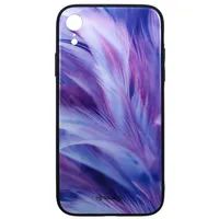 Tellur Cover Glass print for iPhone Xr feather