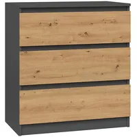 Top E Shop Topeshop M3 Anthracite/Artisan chest of drawers
