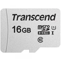Transcend Microsd/Sdhc Card 16Gb Usd300S-A w/Adap. Ts16Gusd300S-A