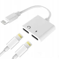 Wooco J-008 Dual Audio  And Charge Adapter 2X Lightning