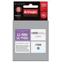 Activejet Ab-1100Cnx ink for Brother printer Lc1100/Lc980C replacement Supreme 19.5 ml cyan
