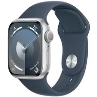 Apple Watch Series 9 Gps 41Mm Silver Aluminium Case with Storm Blue Sport Band - S/M
