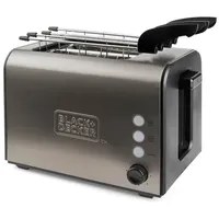 BlackDecker Toaster 2-Slice Brushed Extra Galler