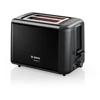 Bosch Tat3P423De Compact Toaster, Designline, stainless steel black
