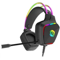 Canyon Darkless Gh-9A, Rgb gaming headset with Microphone, Microphone frequency response 20Hz20Khz,  Abs Pu leather, Usb13.5Mm jack plug, 2.0M Pvc cable, weight280g, black