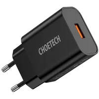 Choetech Wall Charger  18W Usb-A Black
