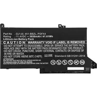 Coreparts Laptop Battery for Dell 42Wh  Li-Ion 11.4V 3650Mah Black,