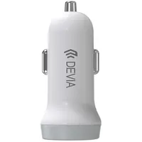 Devia Smart series car charger suit for Lightning 5V3.1A,2Usb white
