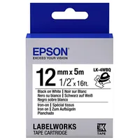 Epson Tape - Lk4Wbq Iron On Blk/ Wh 12/5