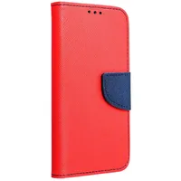 Fancy Book case for Samsung A72 Lte  4G red/navy