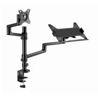 Gembird Desk Mounted adjustable Monitor Arm with Notebook Tray Ma-Da-04