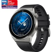 Huawei  Watch Gt 3 Pro Smart Watch, 46Mm, Titanium / Black Sports Wristband 55028468
