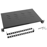 Lanberg 19 Fixed Shelf 1U/483X300Mm Max Load Capacity Up To 25Kg Black